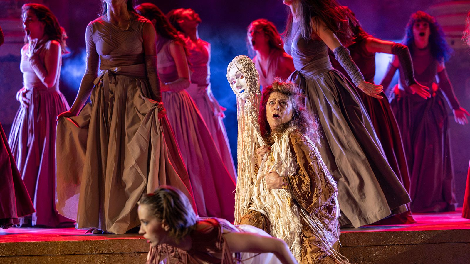 GLP TWYN bridges stage and the historic site at Mérida Classical Theatre Festival