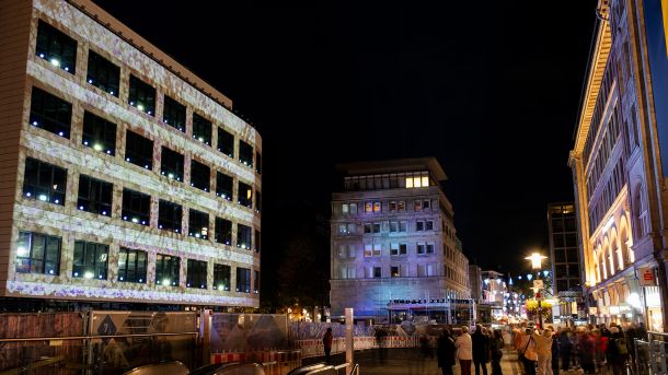 GLP unterstützt das Essen Light Festival 2023 mit wetterfesten Scheinwerfern