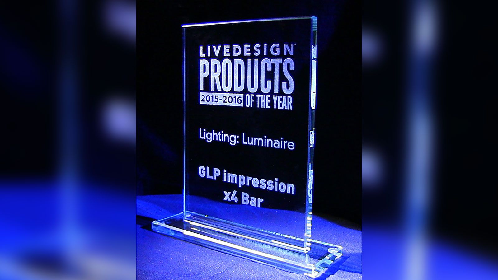 Live Design Award für die X4 Bars von GLP