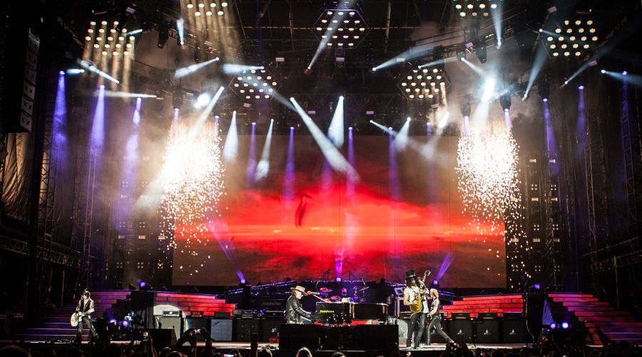 More than 150 GLP Fixtures Dominate Guns N’ Roses Tour Set