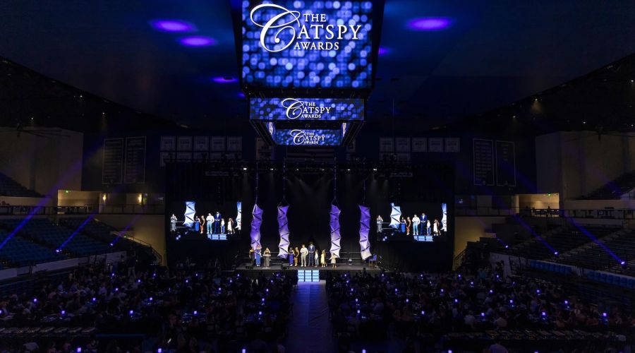 GLP Nexus Uplight and Nexus Square deliver bespoke branded design at University of Kentucky CATSPY Awards