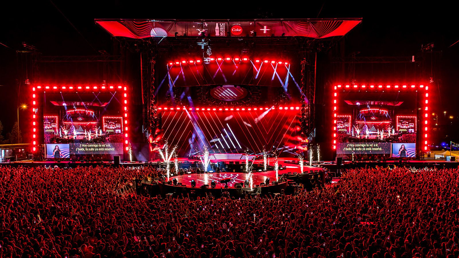Coca-Cola Music Experience in Madrid mit über 300 GLP-Scheinwerfern