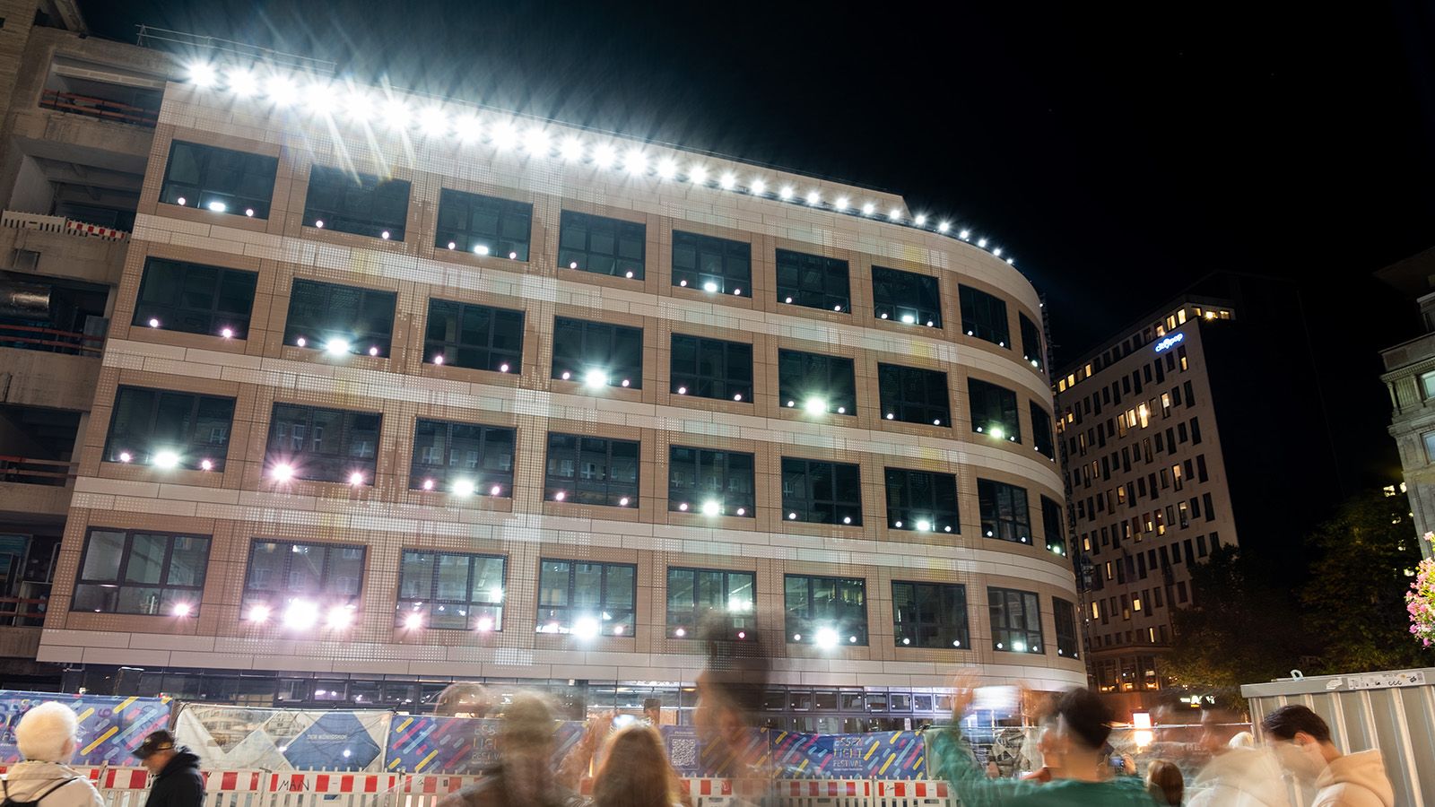 GLP unterstützt das Essen Light Festival 2023 mit wetterfesten Scheinwerfern
