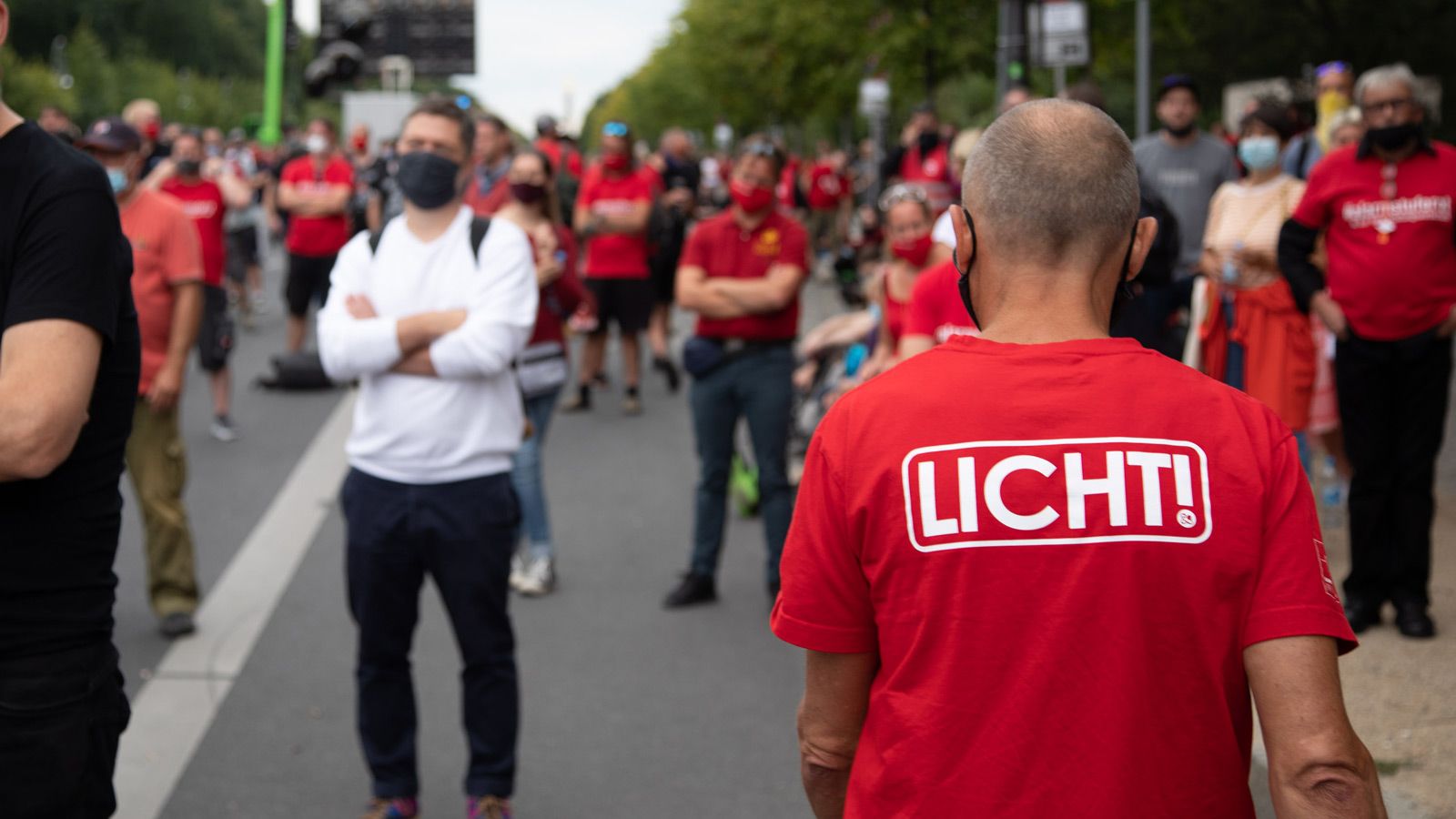 GLP waves the flag at german Red Alert March