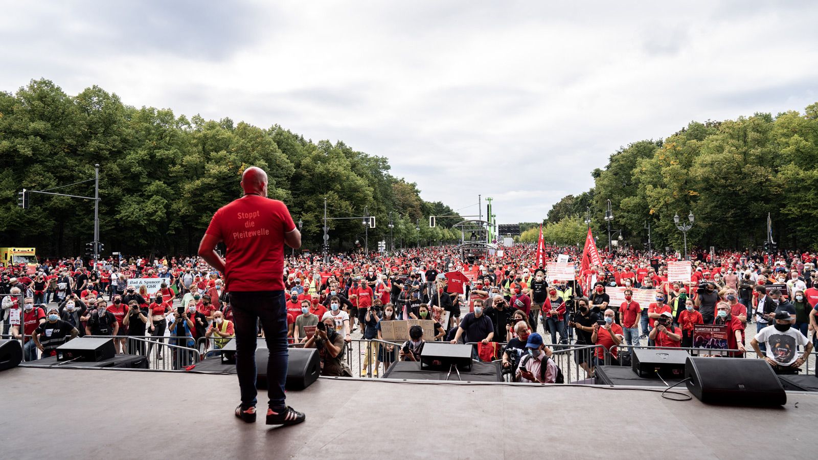 GLP waves the flag at german Red Alert March
