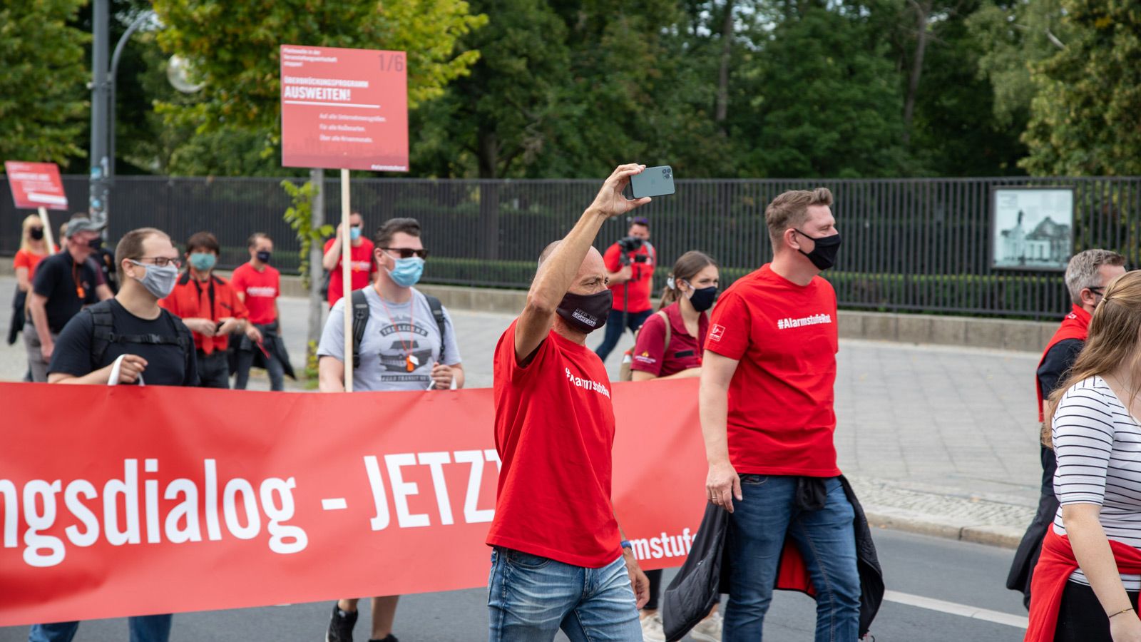 GLP waves the flag at german Red Alert March