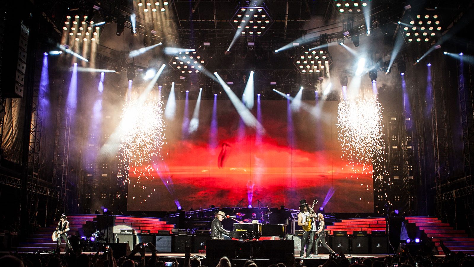 Phil Ealy und 150 impression X4 für Guns N´Roses
